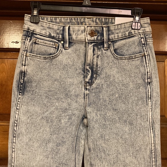 NWT Size 0 Long High Rise Sculpt Straight Leg - Acid Wash Look (ABBA) - Picture 2 of 12